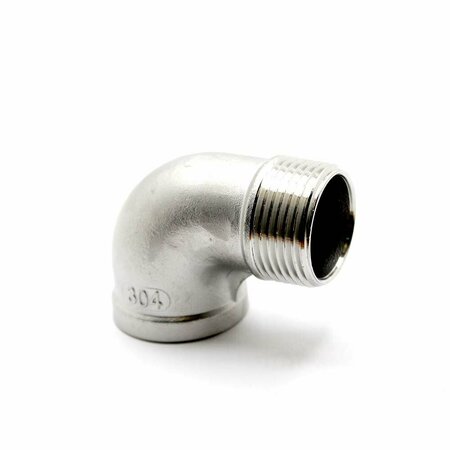 THRIFCO PLUMBING 2 Inch 90 Street Elbow Stainless Steel, Bulk 8917046